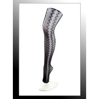 Leggings/ Tights/ Pantyhose - Mesh - Black - SK-LGN2484